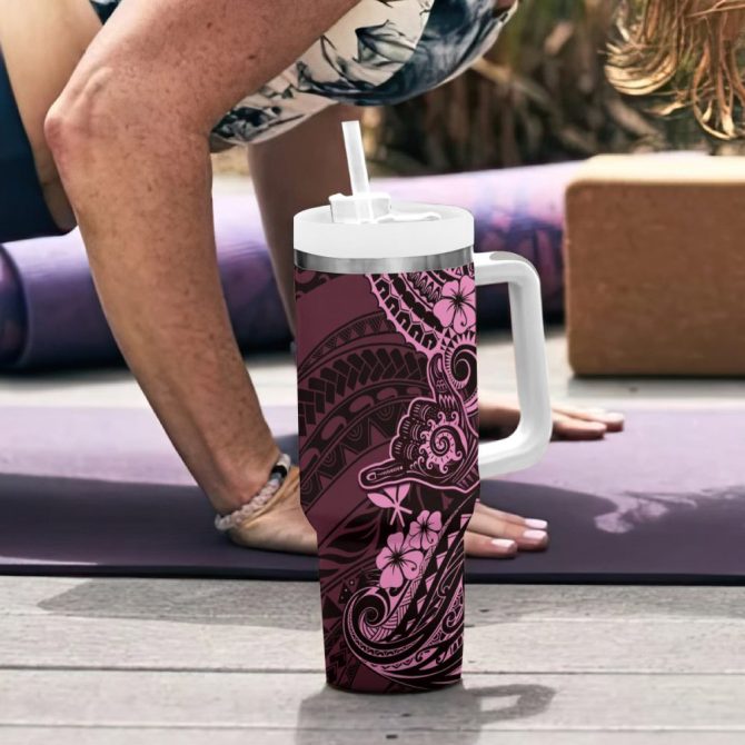 Hawaii Shaka Sign Custom Stanley Quencher 40Oz Stainless Steel Tumbler - Image 7