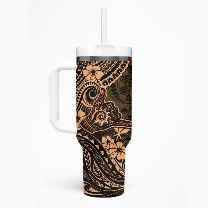 Hawaii Shaka Sign Custom Stanley Quencher 40Oz Stainless Steel Tumbler - Image 2