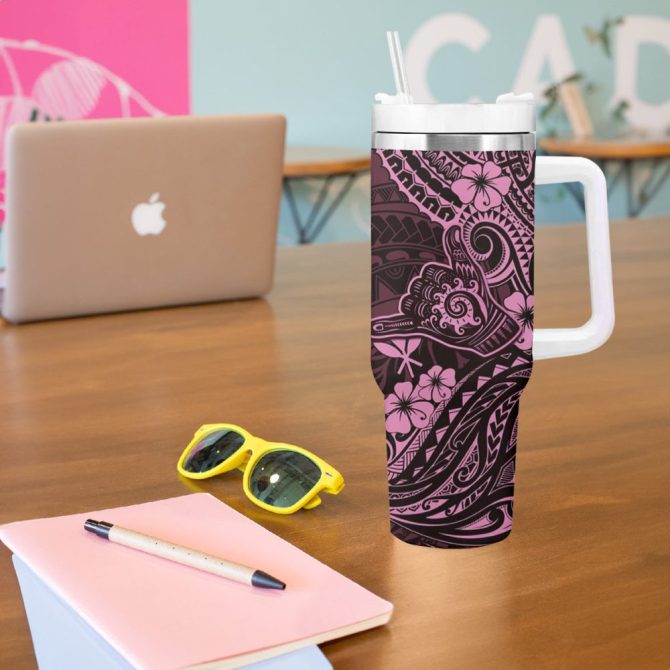 Hawaii Shaka Sign Custom Stanley Quencher 40Oz Stainless Steel Tumbler - Image 6