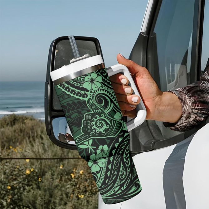 Hawaii Shaka Sign Custom Stanley Quencher 40Oz Stainless Steel Tumbler - Image 8
