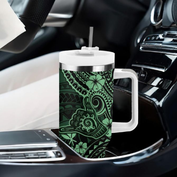 Hawaii Shaka Sign Custom Stanley Quencher 40Oz Stainless Steel Tumbler - Image 9