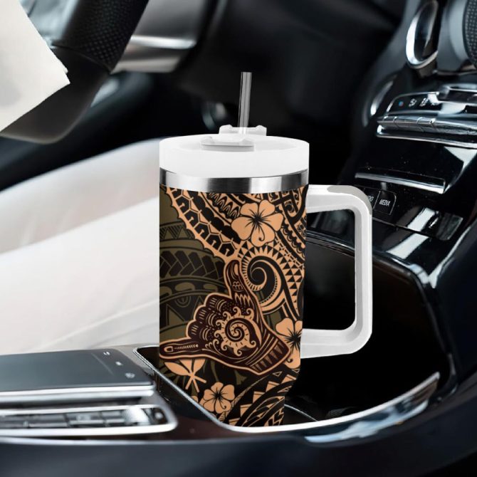 Hawaii Shaka Sign Custom Stanley Quencher 40Oz Stainless Steel Tumbler - Image 9