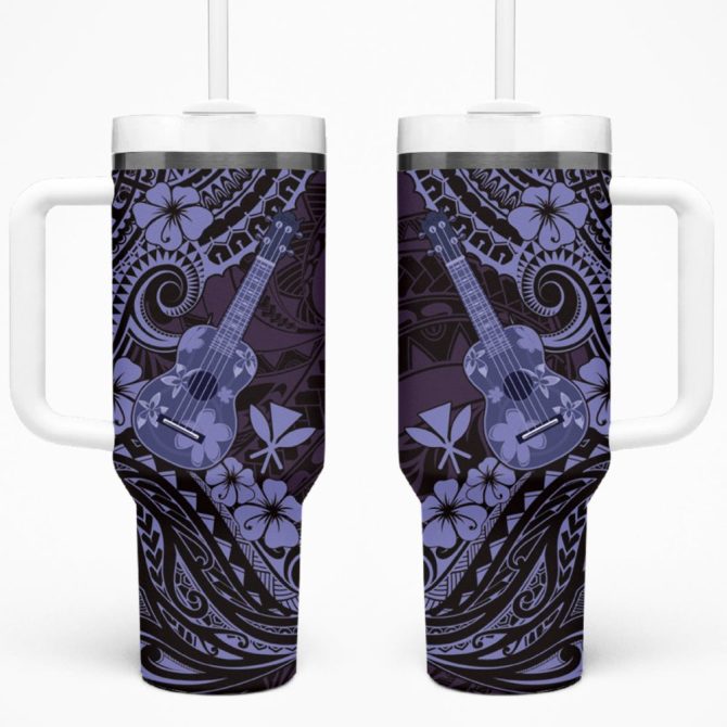 Hawaii Ukulele Custom Stanley Quencher 40Oz Stainless Steel Tumbler