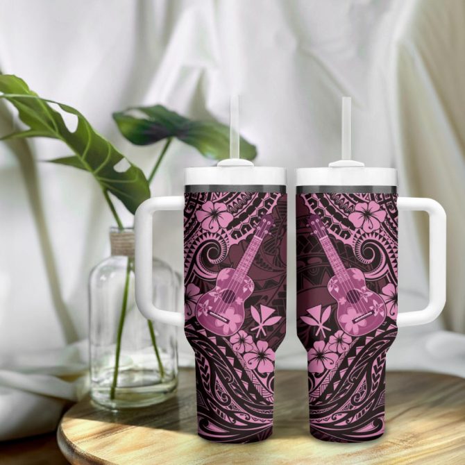 Hawaii Ukulele Custom Stanley Quencher 40Oz Stainless Steel Tumbler - Image 10
