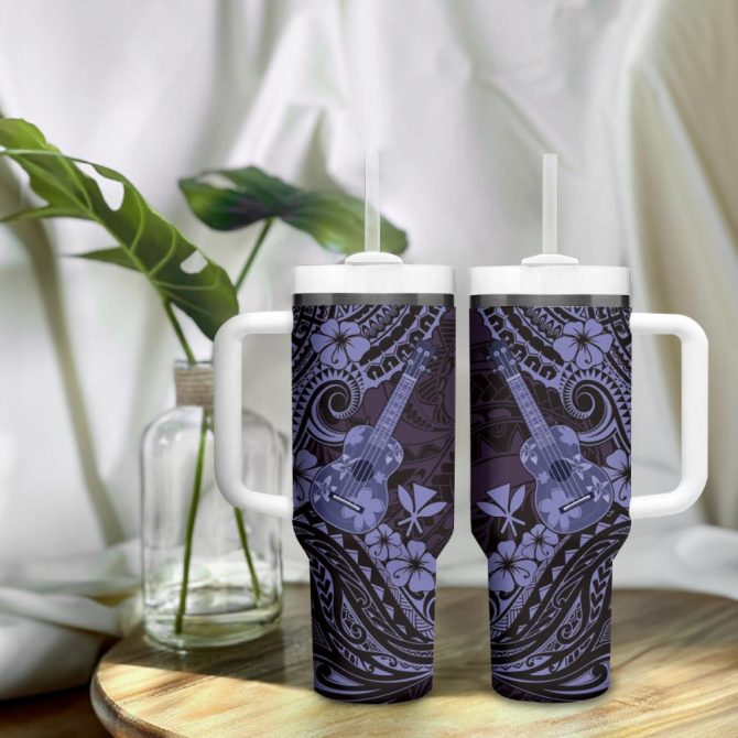 Hawaii Ukulele Custom Stanley Quencher 40Oz Stainless Steel Tumbler - Image 10