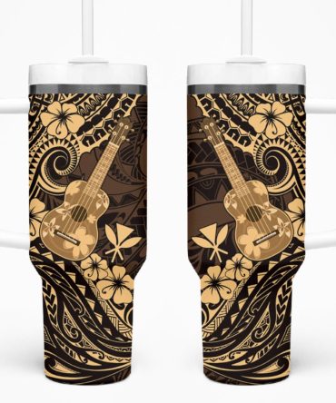 Hawaii Ukulele Custom Stanley Quencher 40Oz Stainless Steel Tumbler