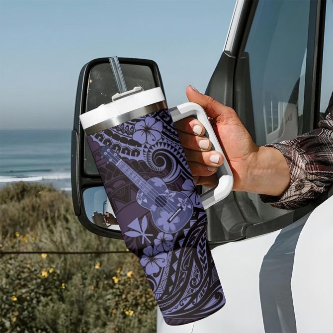 Hawaii Ukulele Custom Stanley Quencher 40Oz Stainless Steel Tumbler - Image 8