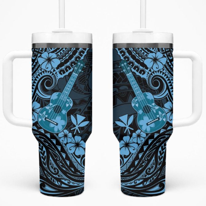 Hawaii Ukulele Custom Stanley Quencher 40Oz Stainless Steel Tumbler