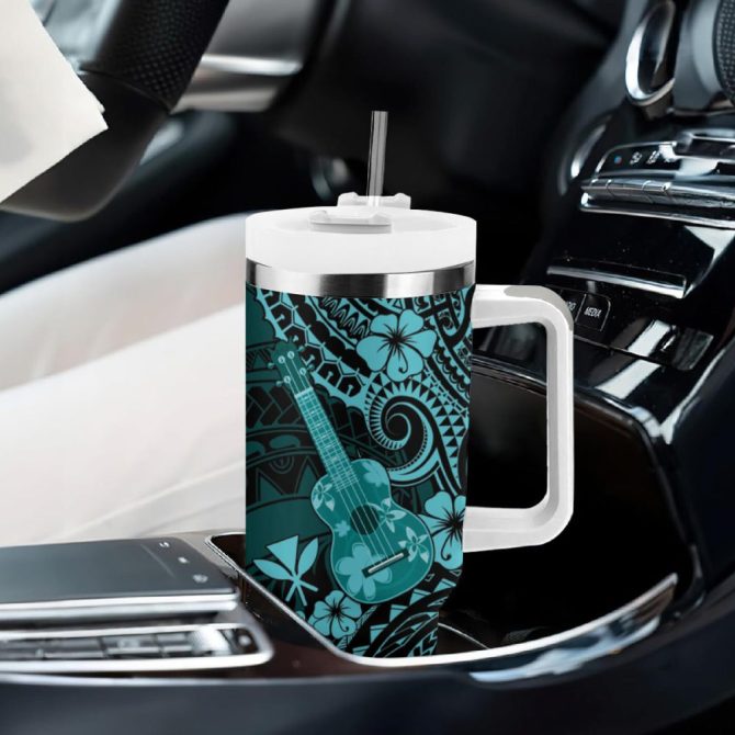 Hawaii Ukulele Custom Stanley Quencher 40Oz Stainless Steel Tumbler - Image 9