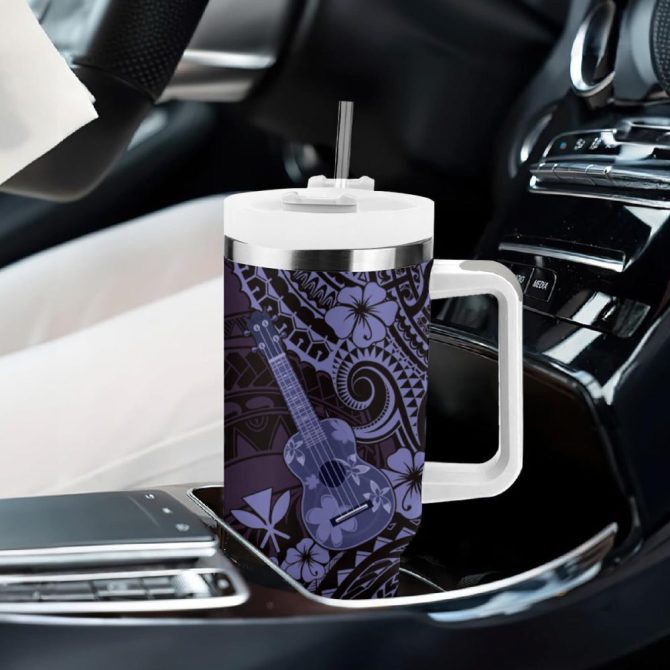 Hawaii Ukulele Custom Stanley Quencher 40Oz Stainless Steel Tumbler - Image 9