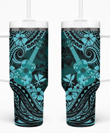 Hawaii Ukulele Custom Stanley Quencher 40Oz Stainless Steel Tumbler