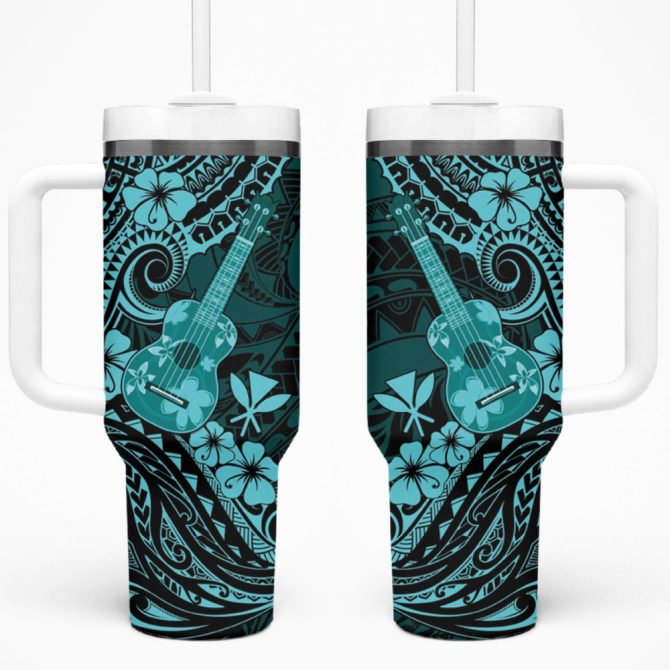 Hawaii Ukulele Custom Stanley Quencher 40Oz Stainless Steel Tumbler