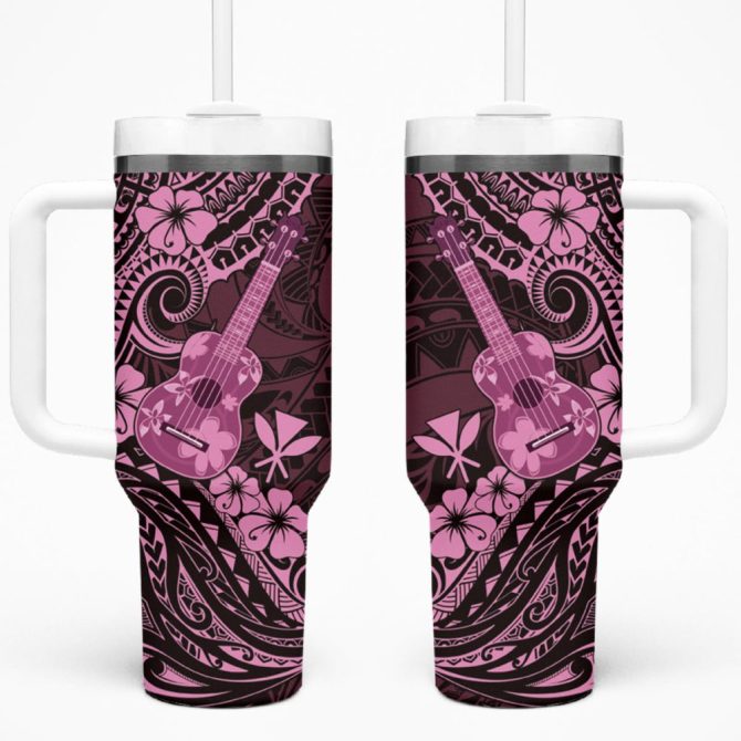 Hawaii Ukulele Custom Stanley Quencher 40Oz Stainless Steel Tumbler
