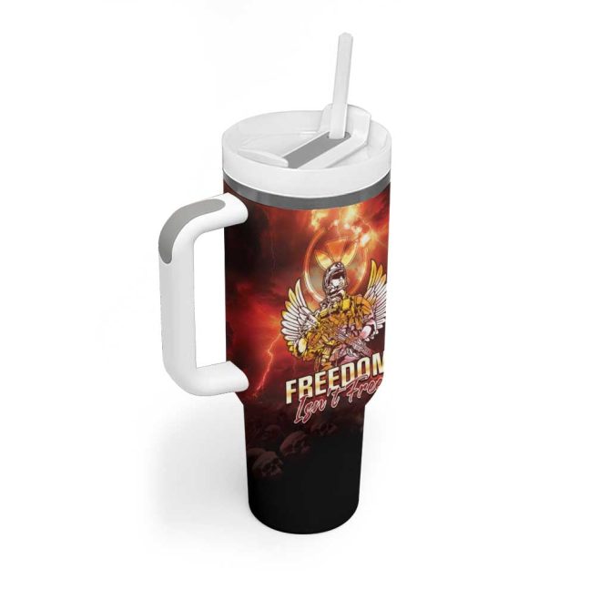 Hawaii Veterans Day May We Never Forget Freedom Isn #8217;T Free Custom Stanley Quencher 40Oz Stainless Steel Tumbler With Handle - Image 2