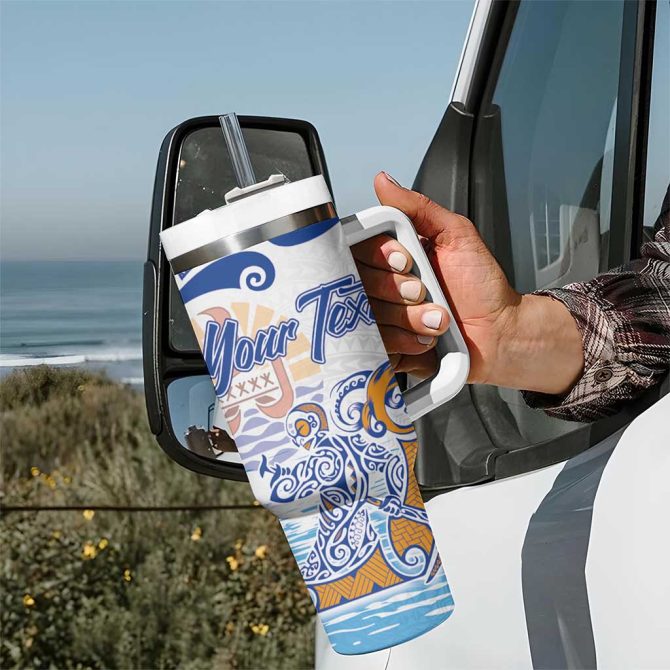 Hawaiki Nui Va #8217;A Solo French Polynesia Blue Color Custom Stanley Quencher 40Oz Stainless Steel Tumbler With Handle - Image 7