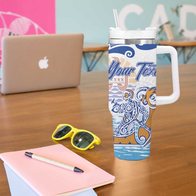 Hawaiki Nui Va #8217;A Solo French Polynesia Blue Color Custom Stanley Quencher 40Oz Stainless Steel Tumbler With Handle - Image 5