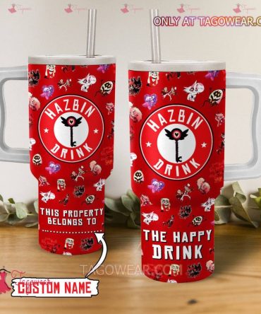 Hazbin Hotel Cartoon Custom Stanley Quencher 40Oz Stainless Steel
