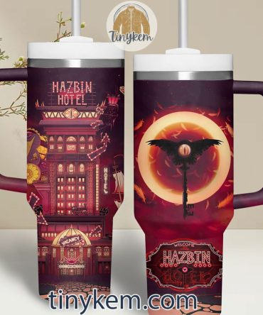 Hazbin Hotel Cartoon Custom Stanley Quencher 40Oz Stainless Steel Tumbler With Handle