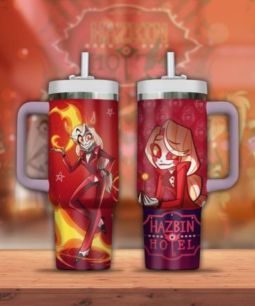 Hazbin Hotel Charlie Cartoon Custom Stanley Quencher 40Oz Stainless Steel Tumbler With Handle