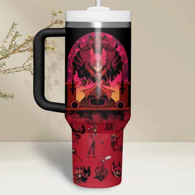 Hazbin Hotel Movies Custom Stanley Quencher 40Oz Stainless Steel - Image 3
