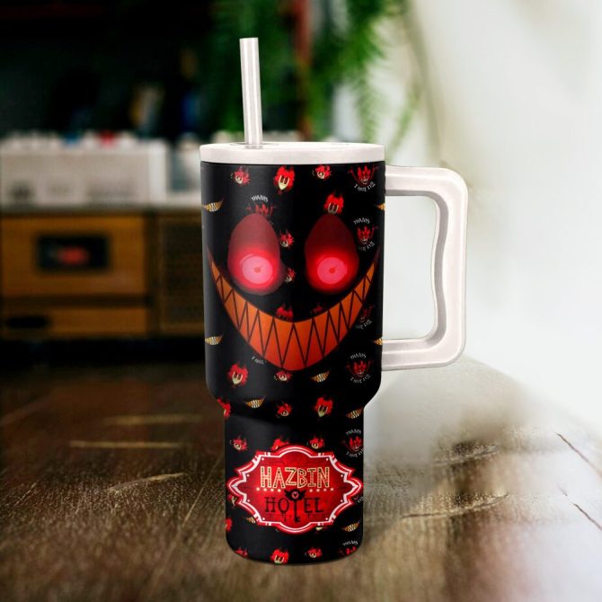 Hazbin Hotel Movies Custom Stanley Quencher 40Oz Stainless Steel - Image 3
