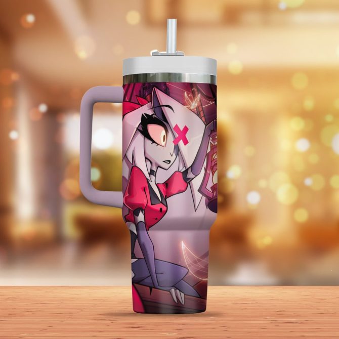 Hazbin Hotel Movies Custom Stanley Quencher 40Oz Stainless Steel - Image 12