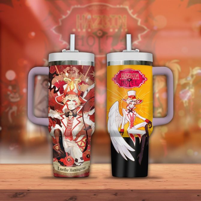 Hazbin Hotel Movies Custom Stanley Quencher 40Oz Stainless Steel - Image 5