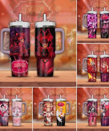 Hazbin Hotel Movies Custom Stanley Quencher 40Oz Stainless Steel