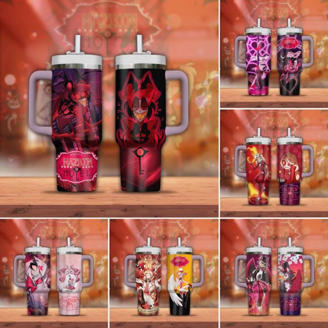 Hazbin Hotel Movies Custom Stanley Quencher 40Oz Stainless Steel
