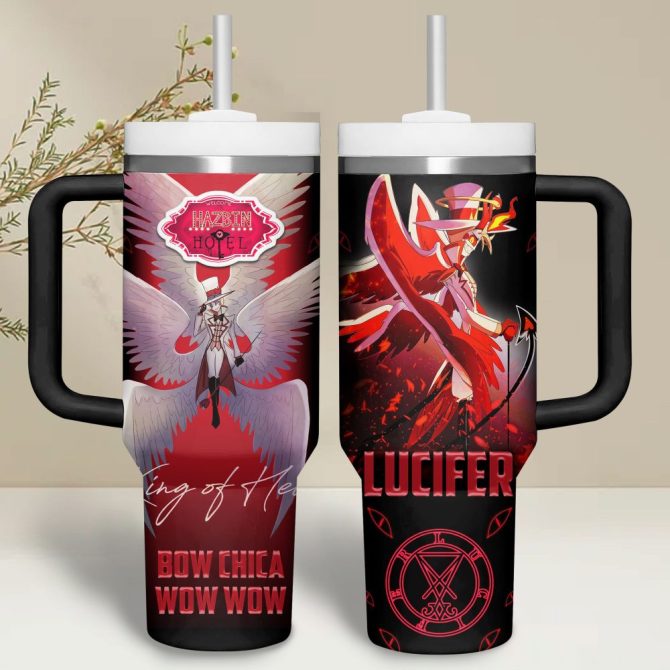 Hazbin Hotel Movies Custom Stanley Quencher 40Oz Stainless Steel Tumbler - Image 2