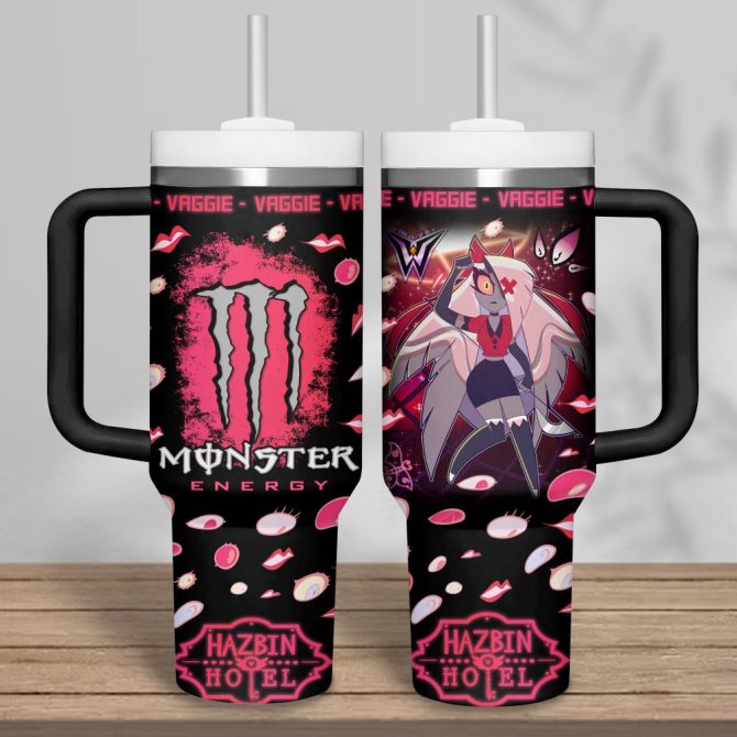 Hazbin Hotel Movies Custom Stanley Quencher 40Oz Stainless Steel Tumbler - Image 3