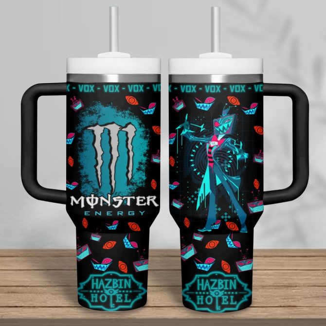 Hazbin Hotel Movies Custom Stanley Quencher 40Oz Stainless Steel Tumbler - Image 3