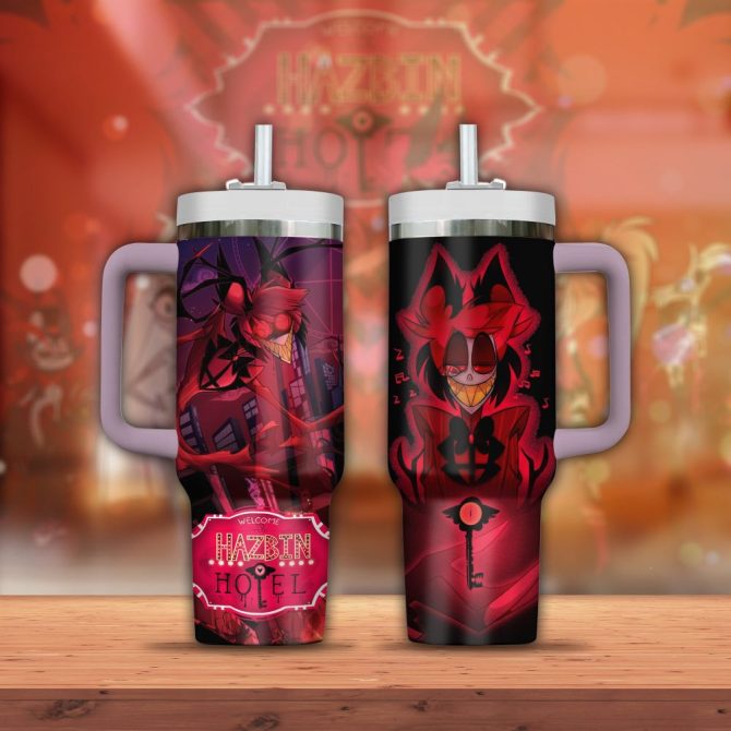 Hazbin Hotel Movies Custom Stanley Quencher 40Oz Stainless Steel Tumbler