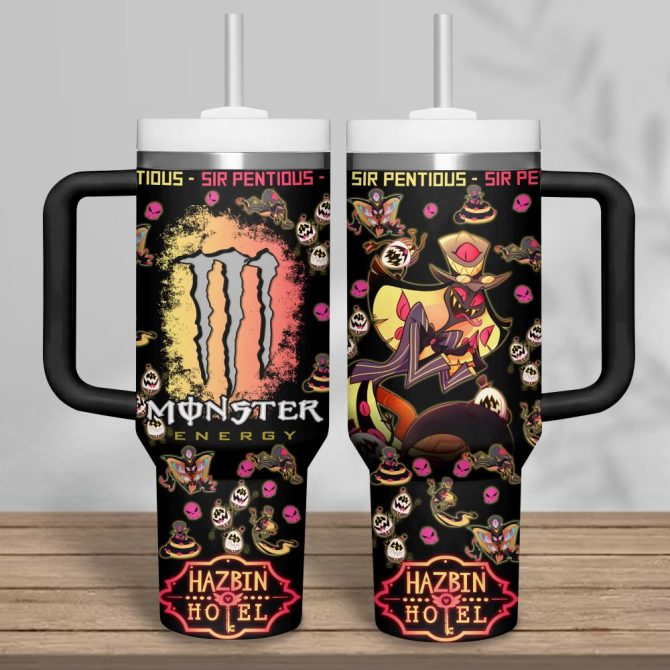 Hazbin Hotel Movies Custom Stanley Quencher 40Oz Stainless Steel Tumbler - Image 3