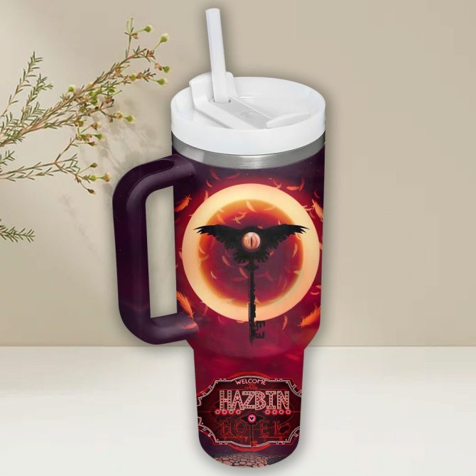 Hazbin Hotel Movies Custom Stanley Quencher 40Oz Stainless Steel Tumbler - Image 3