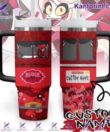 Hazbin Hotel Movies Custom Stanley Quencher 40Oz Stainless Steel Tumbler With Handle