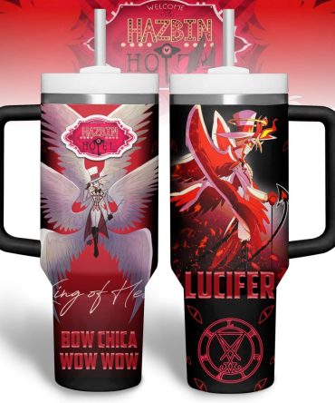 Hazbin Hotel Movies Custom Stanley Quencher 40Oz Stainless Steel Tumbler