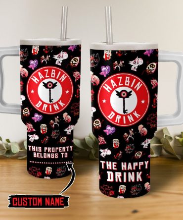 Hazbin Hotel Movies Custom Stanley Quencher 40Oz Stainless Steel
