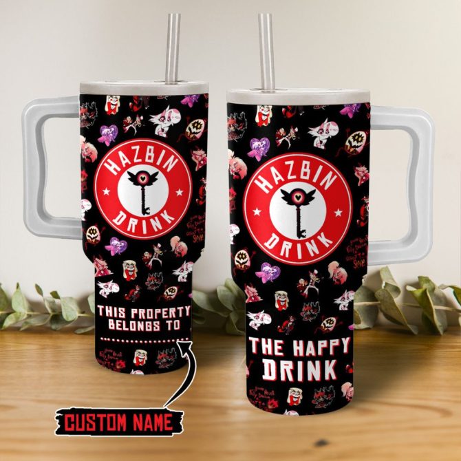 Hazbin Hotel Movies Custom Stanley Quencher 40Oz Stainless Steel