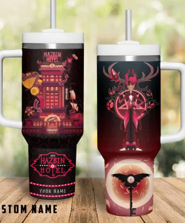Hazbin Hotel Tv Series Custom Stanley Quencher 40Oz Stainless Steel Tumbler