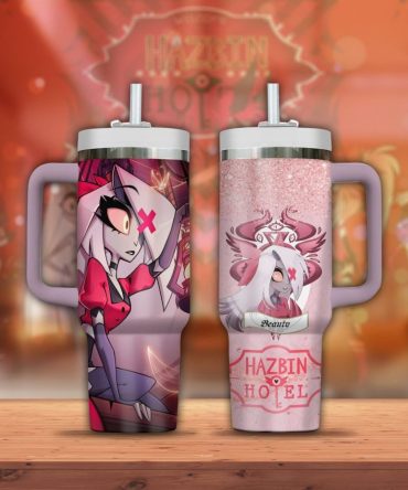 Hazbin Hotel Vaggie Beauty Cartoon Custom Stanley Quencher 40Oz Stainless Steel Tumbler With Handle