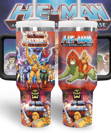 He-Man And The Masters Of The Universe Tv Series Custom Stanley Quencher 40Oz Stainless Steel Tumbler