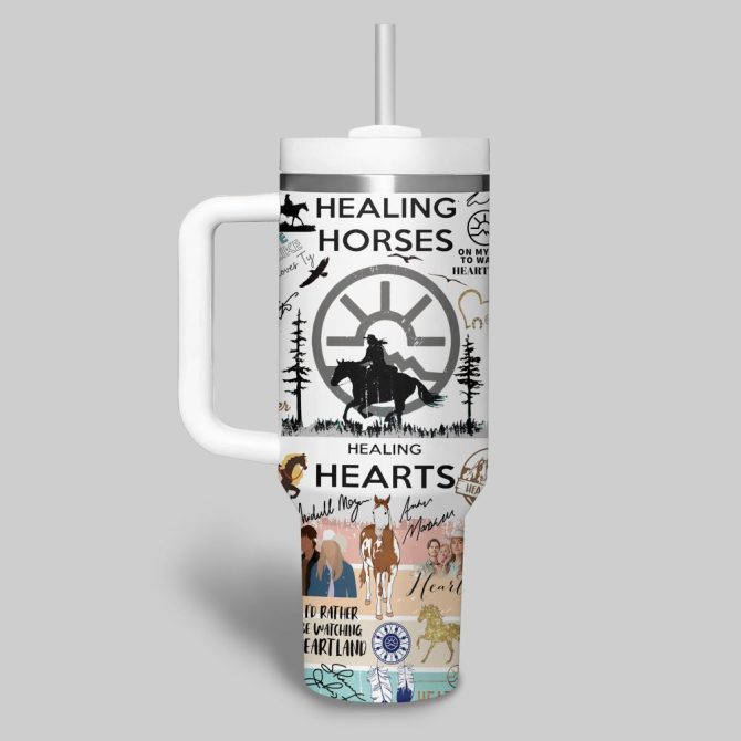Healing Hearts Movies Custom Stanley Quencher 40Oz Stainless Steel Tumbler - Image 3