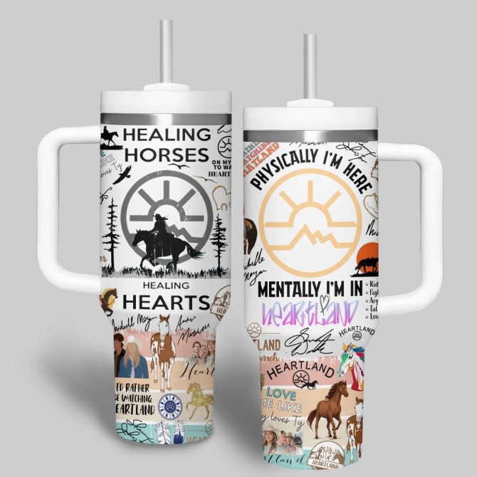 Healing Hearts Movies Custom Stanley Quencher 40Oz Stainless Steel Tumbler - Image 2