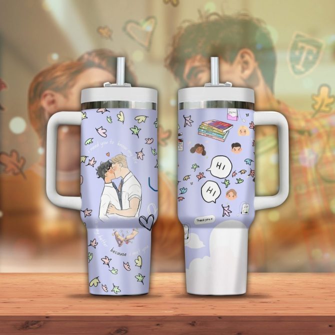 Heartstopper Movies Custom Stanley Quencher 40Oz Stainless Steel Tumbler