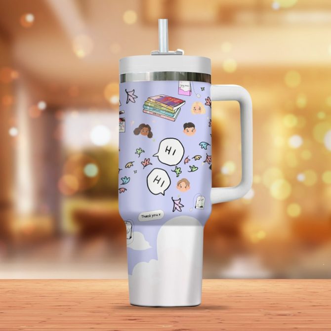 Heartstopper Movies Custom Stanley Quencher 40Oz Stainless Steel Tumbler - Image 3