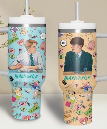 Heartstopper Movies Custom Stanley Quencher 40Oz Stainless Steel Tumbler With Handle