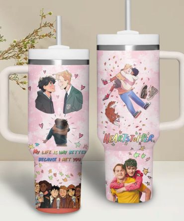Heartstopper Movies Custom Stanley Quencher 40Oz Stainless Steel Tumbler With Handle