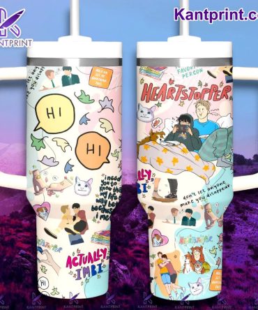 Heartstopper Movies Custom Stanley Quencher 40Oz Stainless Steel Tumbler With Handle