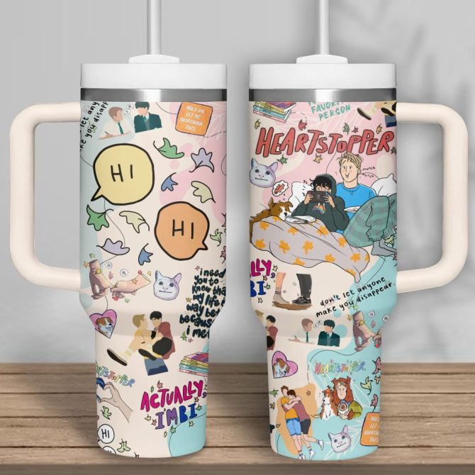 Heartstopper Tv Series Custom Stanley Quencher 40Oz Stainless Steel Tumbler - Image 5